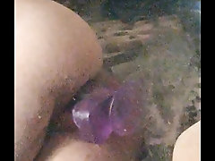 Femboy getting loves fucking herself with her dildo