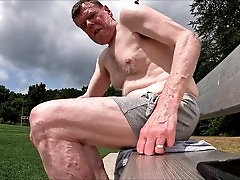 Milked, risky outdoor, risky masturbation