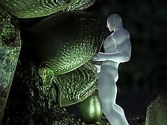 Young Massive Black Penis uncut bull, taming old bussy!