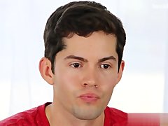 Brutal twink throatfuck