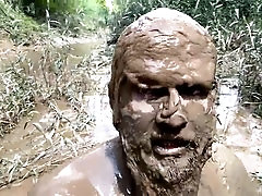 Hairy teddy Takenga Paru shows off his huge dick while getting off