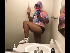 Look at jassmens fat ass in the. Mirror