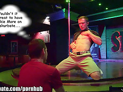 Markie More dances at Stock Bar and then enjoys an amazing deep throat session