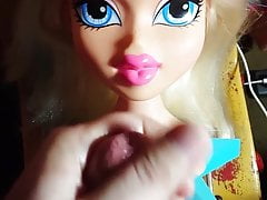 Cum Facial for cute blonde doll