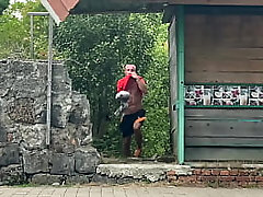 Hooligan wanker tore a young ass with his huge wild cock and cums a lot on her face