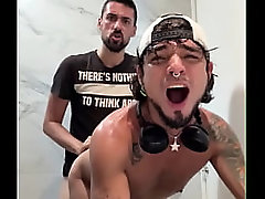 WRECKED IN THE MALL BATHROOM BY A MASSIVE COCK!!!