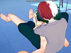Boku No Hero Academia Yaoi - Heroic Heavens: Deku-Todoroki - Japanese Asian Manga Anime Gay Porn