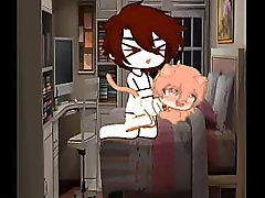 Femboy catboy is fuckes by a brunette fellow.