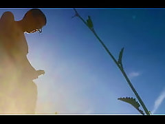 Ass naked and jerking it outside