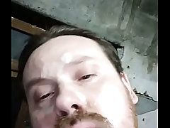 Russian slut got cum on her face and went to work!