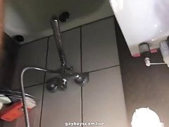 Dick sucking in the bathroom