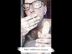 Split Tongue Smoking Blowjob