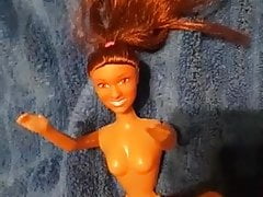 Jerking off with my barbie