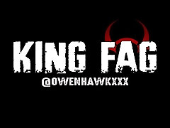 'Alpha Stud with perfect cock flexes and degrades faggot'