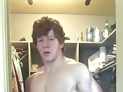 Sexy ass Ginger jerking and stripping. FUCKING HOT!!