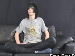 Gay twink rocker strips and poses