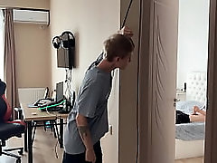 part 1 caught my straight friend jerking off to gay porn