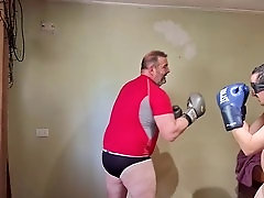 Fighting, slave bear, wrestling gordos gays