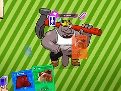 Cartoon monster, big dick blowjob, cartoon gay