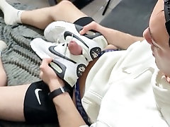 Gay foot, shoe fuck, sneaker