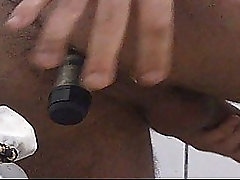 Masturbating in panties playing with transparent dildo 13cm - Trap Pussy Official