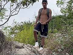 cruising with exhibitionist athletes ended up fucking my mouth with his huge cock