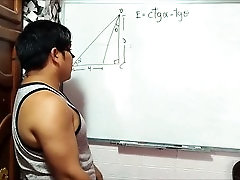Teacher teaches, cute student, school