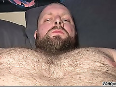 Lick Stepdaddy'_s NIPPLES While He Jerks Off - BOTTOM POV Roleplay - Wolfgang White Solo Masturbation