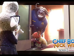Nick Wilde sucks Chief Bogo'_s penis