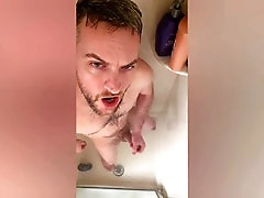 Hot guy, father, running in rivulets