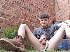 Smoking Wanking and Pissing Outdoors