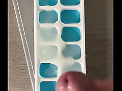 Big Cock Bodybuilder Makes Ice Cubes With Ropes of His Cum