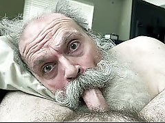 Cum Hungry Daddy Sucks Cock, Milked to the Last Drop