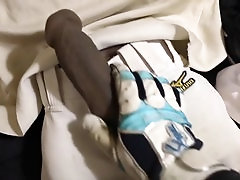 Blame the baseball player nymph with a massive chiseled cock