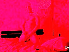 Getting freaky with a cushion while Xvlaicu gets off fast