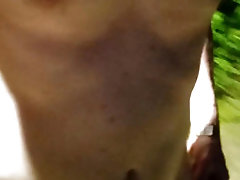 Exhibitionist Night Outdoor Naked Boy Walking