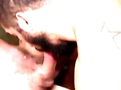 Big dick bear cum sprays