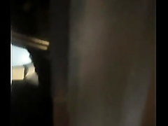 Amateur boy opens street public toilets, catches his ginger friend peeing and lends him a helping hand