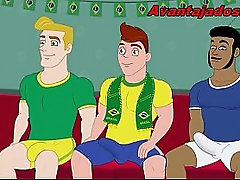 Orgia Gay na Copa com Jogadores