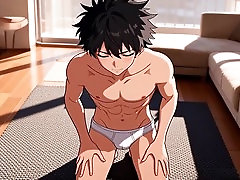 Gay anime, young, school