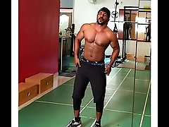 Gay Desi indian gym strip