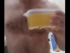A gay man from Russia is ready to take a piss shower if you fuck him and then piss on him