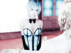 White Kitty Yozora Gets His Cream