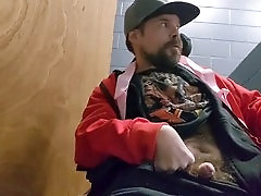 Straight guys masturbating in public restrooms while showering
