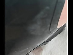 Cock and anal teasing in latex outfit