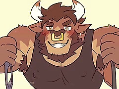 bara furries cartoon with a dilf