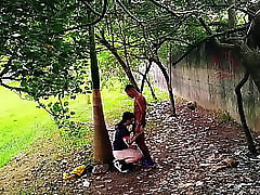 Dando pra um pauzudo na trilha quando apareceu mais um, acabei ganhando leite de todos - FULL RED