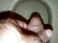Piss in bath small dick Desi bottom masturbation