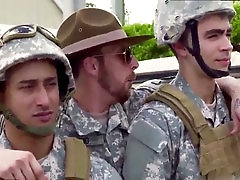 Naked asian army men in action