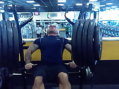 Working out at the gym!